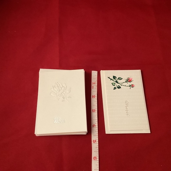 Two models of Merci blank greetings cards lot - Picture 3 of 4